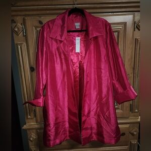 Chico's 2 Layer pink jacket XL